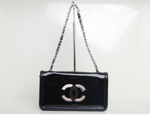 Replica Chanel Cruise Lipstick Patent Tote bag A47920 Black On Sale